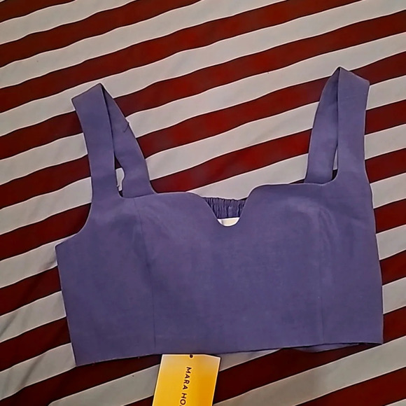 NWT Mara Hoffman Jini crop top size 12 - Picture 2 of 7